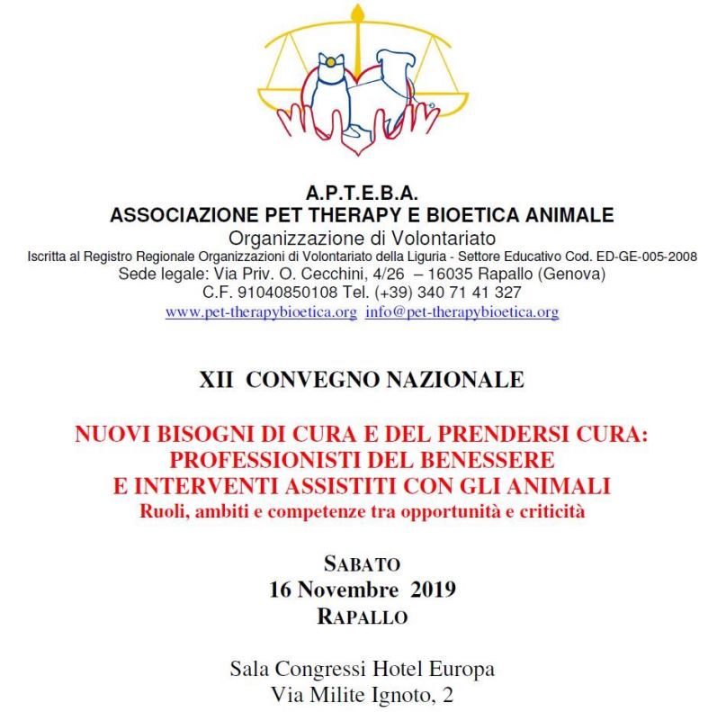 A.P.T.E.B.A.® il nostro convegno 2019